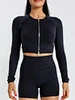 seamless zip up jacket